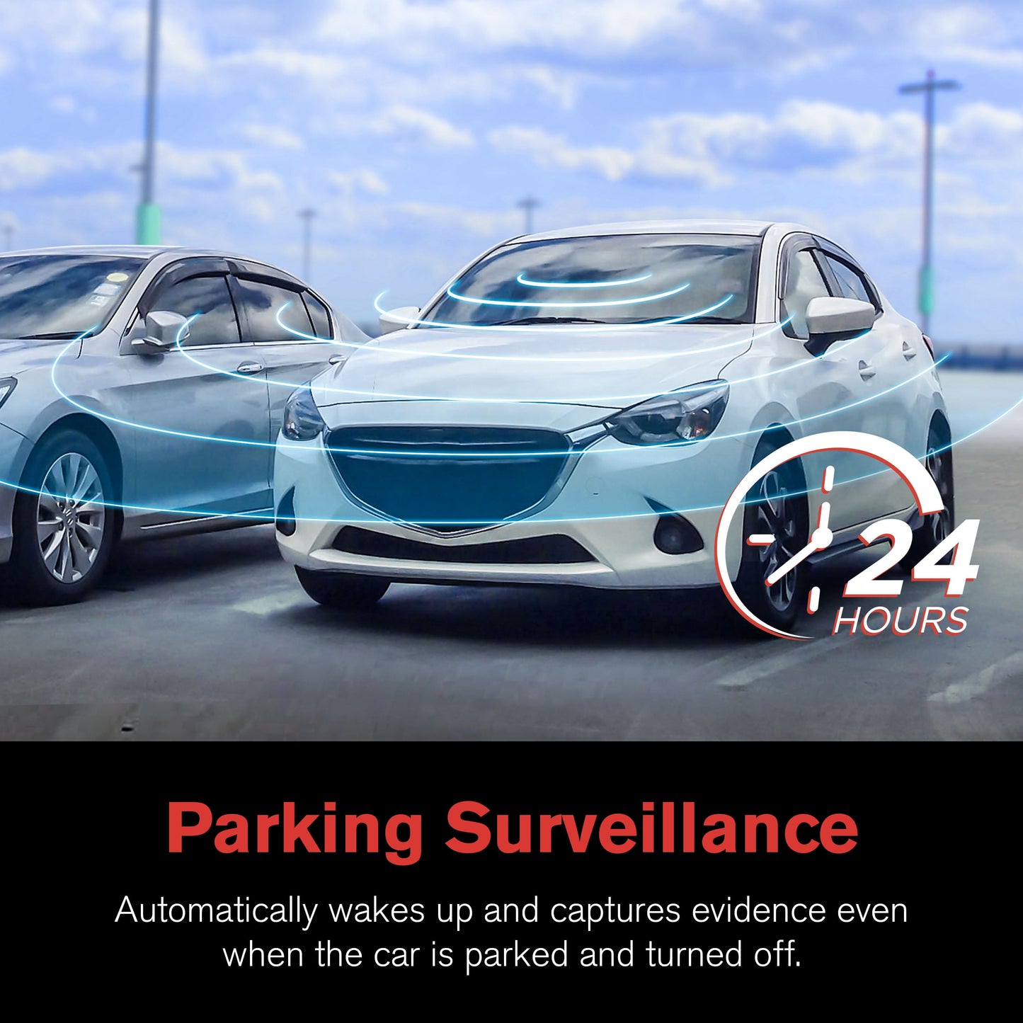 (2 Pack)  Roadcam Mirror 1080P Mirror Mount Dash Cam, Universal Compatibility with Smart G-Sensor, 4.7" Monitor, Adjustable Lens, Wide Angle View, BT533147