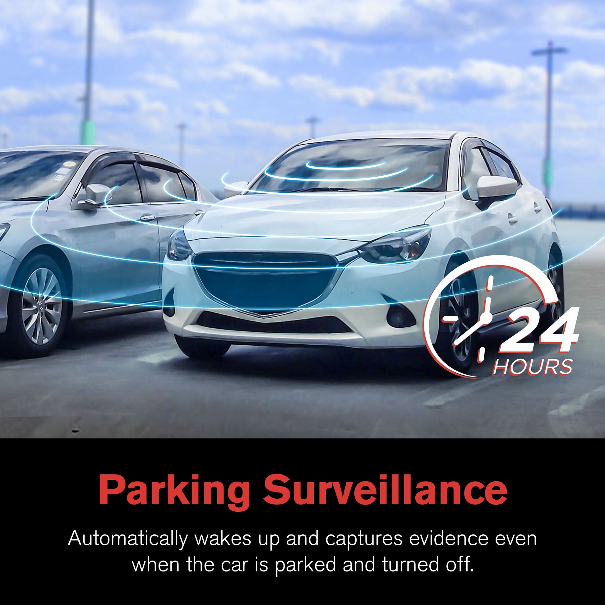 (2 Pack)  Roadcam Mirror 1080P Mirror Mount Dash Cam, Universal Compatibility with Smart G-Sensor, 4.7" Monitor, Adjustable Lens, Wide Angle View, BT533147