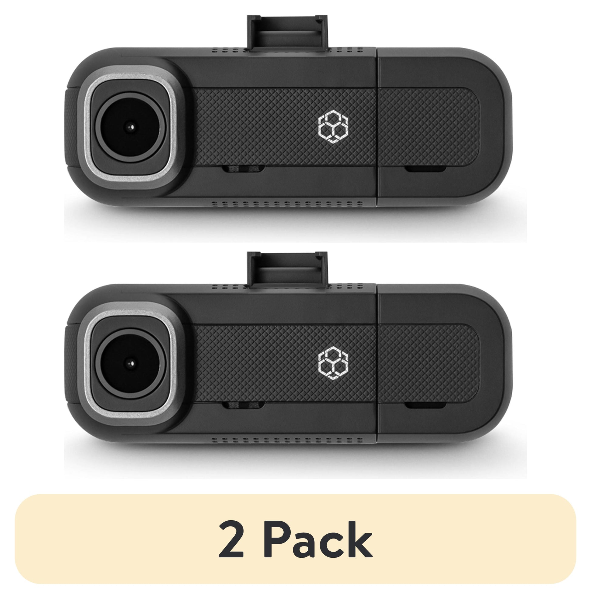 (2 Pack)  Roadcam Dual Two-Way Recording Dash Cam with 1080P Front and Interior Cabin View, Smart G-Sensor, Wi-Fi App Compatible, 16GB SD Card Included. BT532698