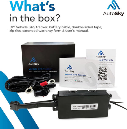 GPS Tracker -  Vehicle Tracker - Asset Tracker - Hardwire Kit Included - No Recharging - 4G LTE - Real Time Location Tracking