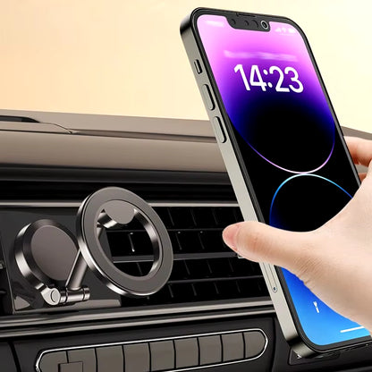 Car Magnetic Folding Phone Holder Antishake Holder Suction Cup Car Navigation Phone Holder