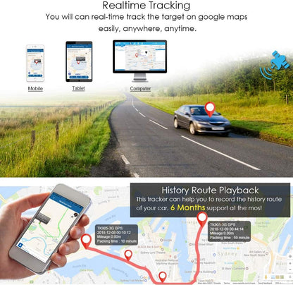 4G GPS Tracker for Vehicles Hidden Magnetic Vehicles GPS Tracker Locator Real Time GPS Tracker for Car Motorcycles Trucks with Anti-Theft Alarm,Stand by 50 Days Super Cheap $5 Monthly Fee - 4G TK905