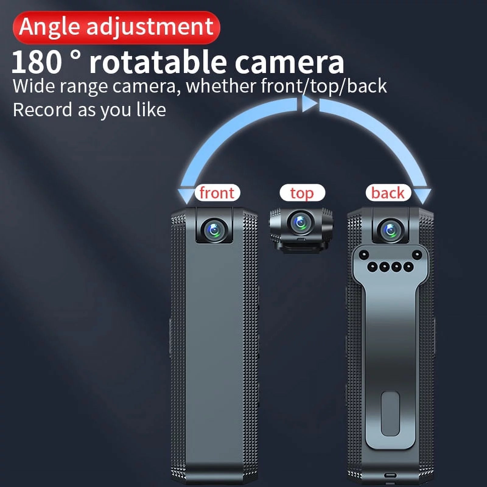 Small Body Camera 1080P Full HD ,Mini Body Camera with 128GB Memory Card,Premium Portable Body Camera with Night Vision and Motion Detection Wearable for Office, Law Enforcement, Security Guard
