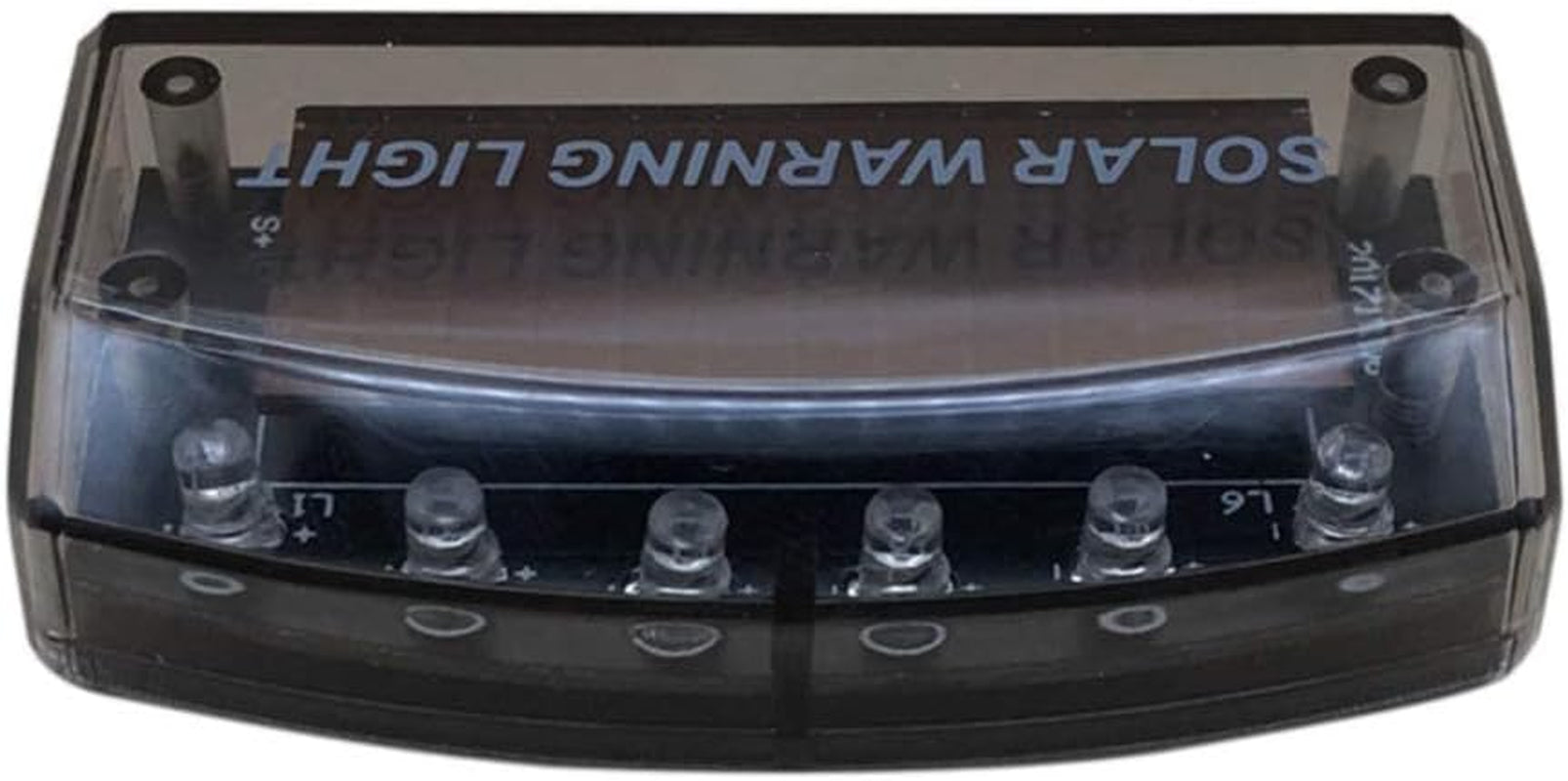 Car Fake Dummy Alarm Led Light Blue 6 LED Warning Light Solar Power Simulated Security Anti-Theft Flashing Light Car Burglar Alarm Light