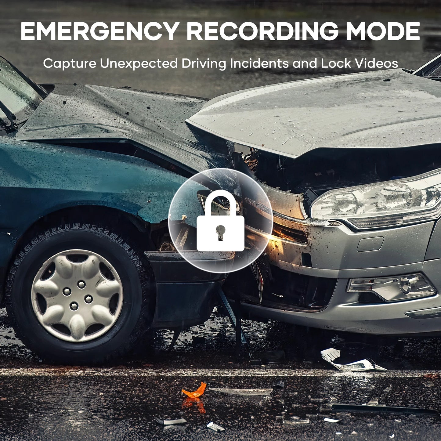 Car Dash Cam, 1080P Full HD Dash Camera, 1.5" LCD Screen, 170° Wide Angle, Emergency and Loop Recording, Parking Monitor, Night Vision,G-Sensor, WDR