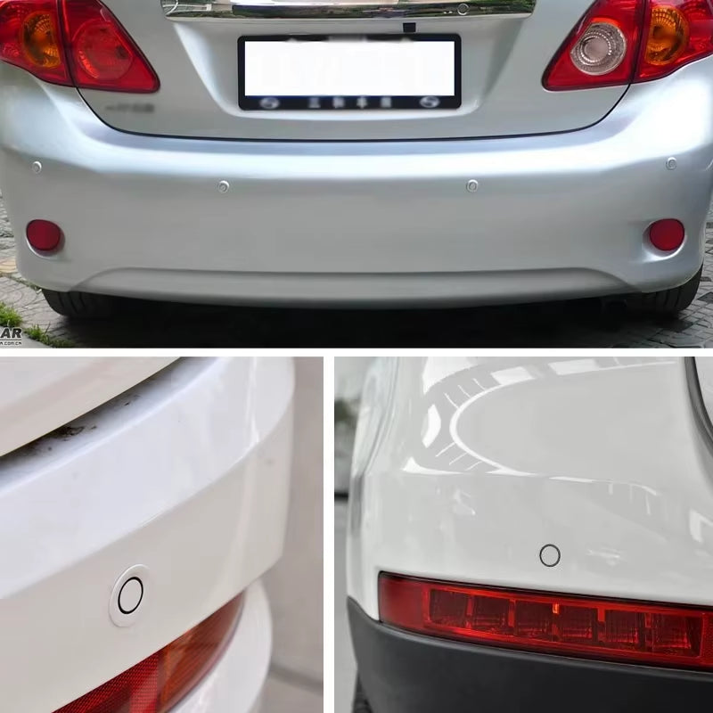 Car Reverse Radar Kit Vehicle Parking Sensor System with 4 Parking Sensors Backup Radar with LED Distance Display Beep Alarm