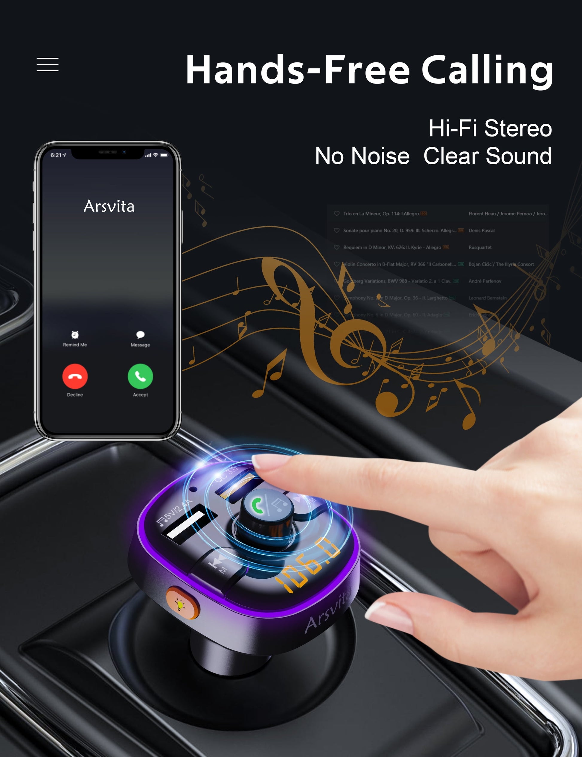 Bluetooth Wireless FM Transmitter