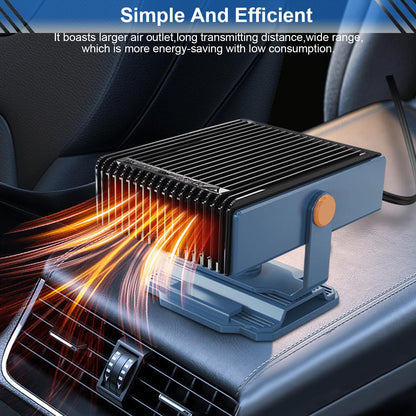 Car Heater,2-In-1 Multi-Function Portable 12V Heater for Car,Plug in Car Heater,Car Defroster Windshield Heater 360° Rotation Car Heaters for Vehicle