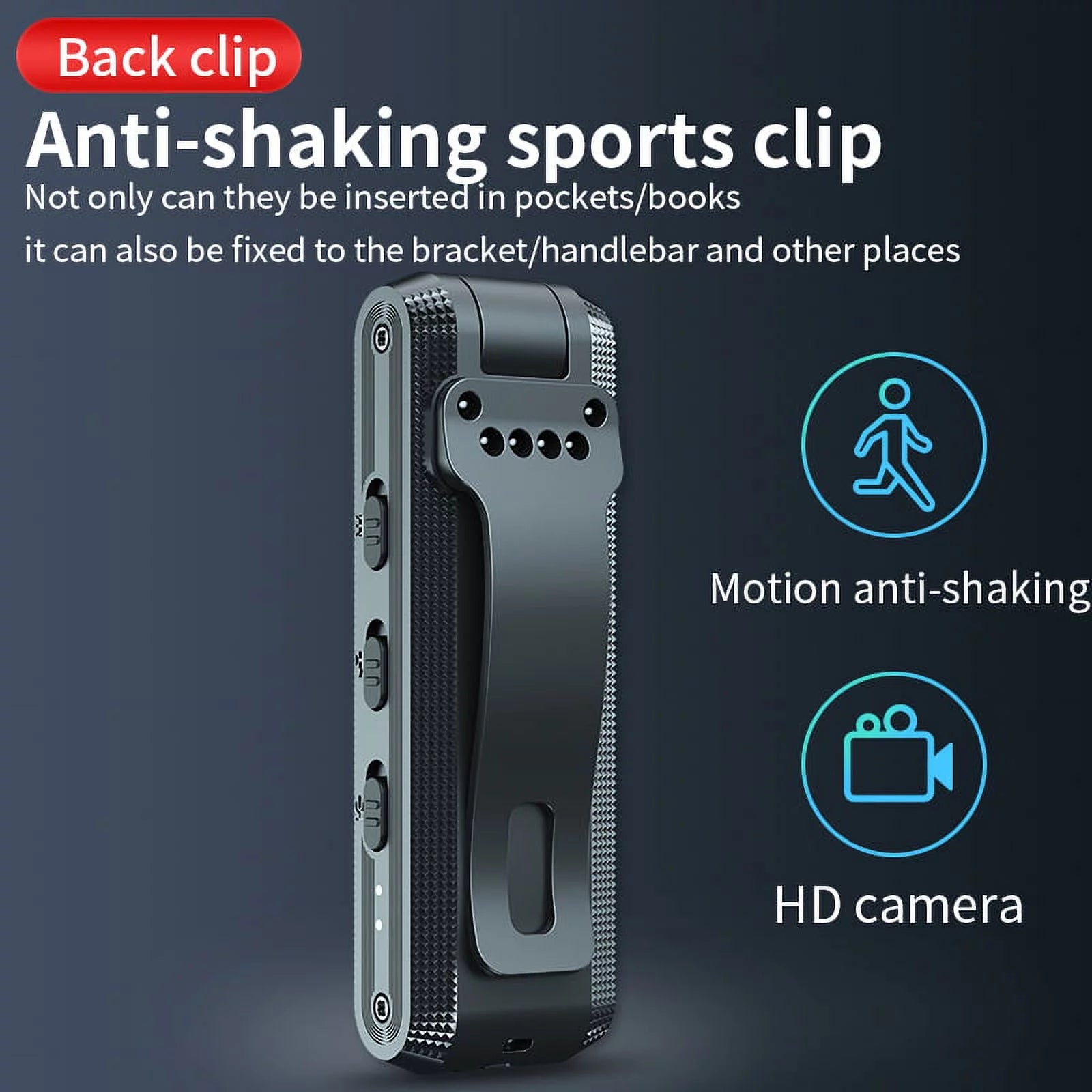 Small Body Camera 1080P Full HD ,Mini Body Camera with 128GB Memory Card,Premium Portable Body Camera with Night Vision and Motion Detection Wearable for Office, Law Enforcement, Security Guard