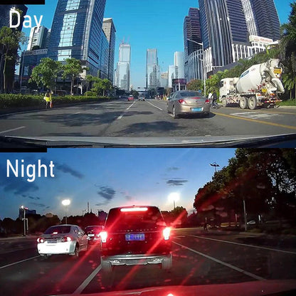 IFCOW 10" 1080P Mirror Dash Cam,Full Touch Screen Backup Camera Front and Rear View Parking Monitor with Super Night Vision, Motion Detection, Loop Recording 24H Parking Mode,Easy to Install